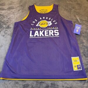 Ultra Game Los Angeles Lakers NBA Reversible Jersey Tank Top Mens XL Purple Gold